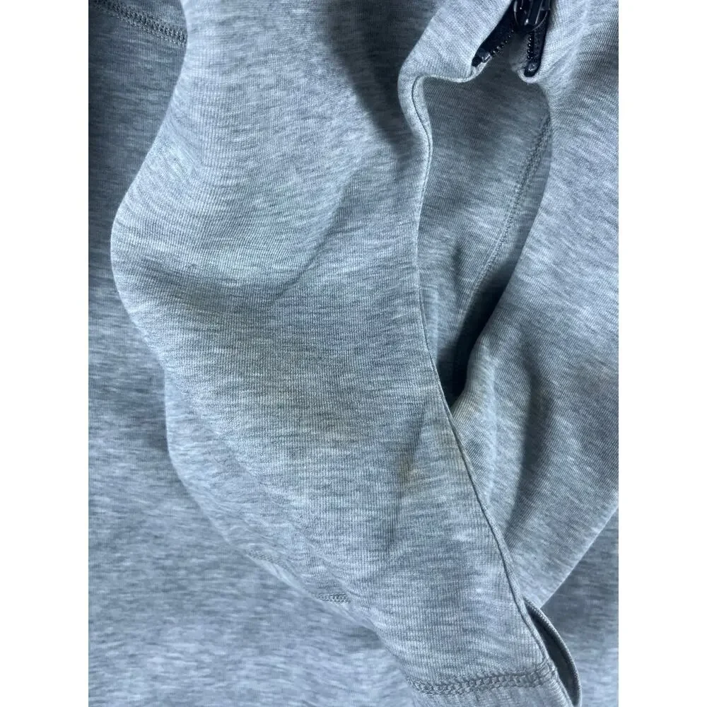 Nike Tech Fleece Hoodie Mens L Gray Full Zip Funnel Neck Raglan Athletic Sports
